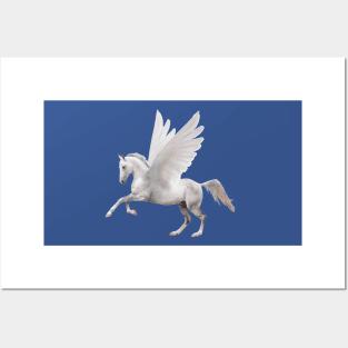 Pegasus on Dark Purple Posters and Art